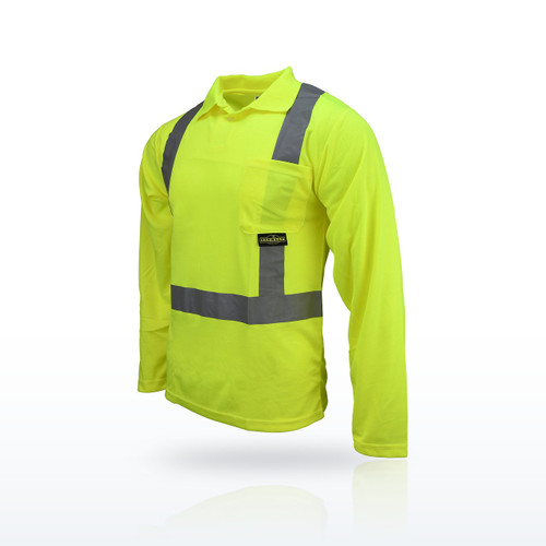 Radians ST22 Hi-Vis Shirts, Class 2 High Visibility Long Sleeve Safety Polo