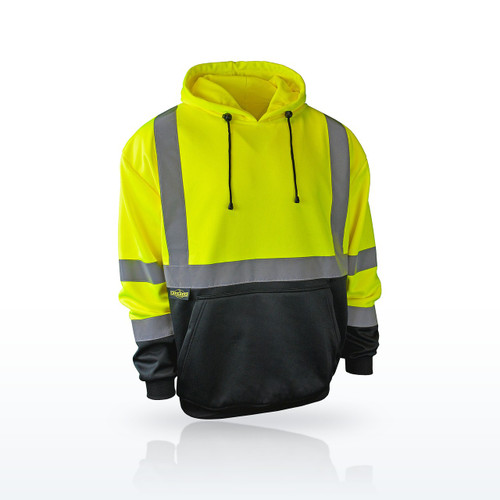 Radians SJ02B-3 Class 3 Color Blocked Hooded Pullover Sweatshirt