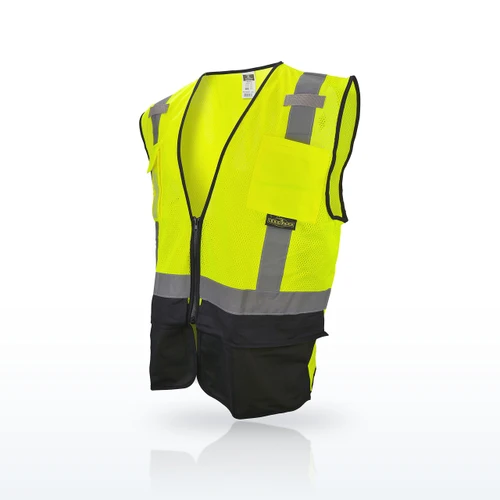 Radians SV7B Hi-Vis Vests, Type R Class 2 Black Bottom Surveyor Safety Vest