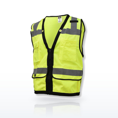 Radians SV59Z Type R Class 2 Heavy Duty Mesh/Solid Surveyor Safety Vest