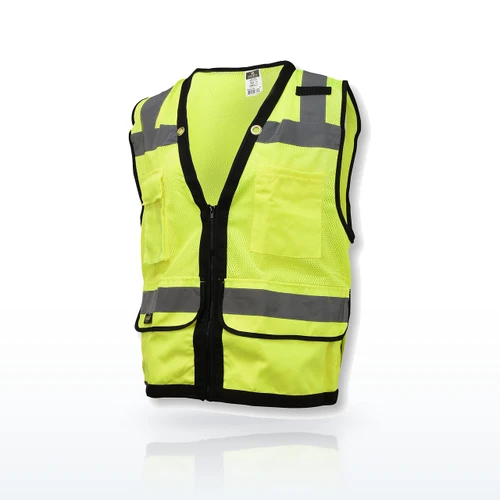Radians SV59Z Hi-Vis Vests, Type R Class 2 Heavy Duty Mesh/Solid Surveyor Safety