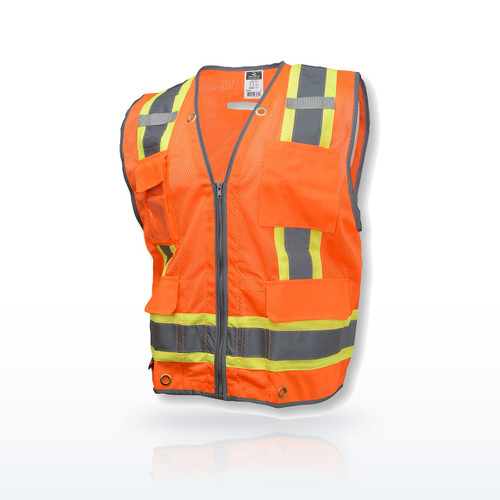 Radians SV6H Hi-Vis Vests, Type R Class 2 Heavy Duty Two Tone Mesh Surveyor Vest
