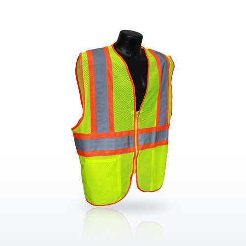Radwear USA LHV-5ANSI-CT Hi-Vis Vests, Type R Class 2 3.5oz Poly Mesh Safety