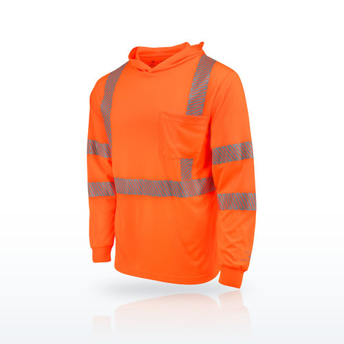 Radians ST61-3 Hooded Type R Class 3 Mesh Long Sleeve T-Shirt