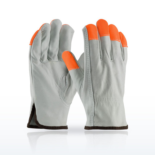 PIP 68-163HV Regular Grade Top Grain Cowhide Leather Drivers Glove