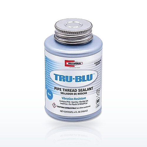 Rectorseal Tru-Blu™ Pipe Thread Sealant, 4 oz Brush Top Can, Blue