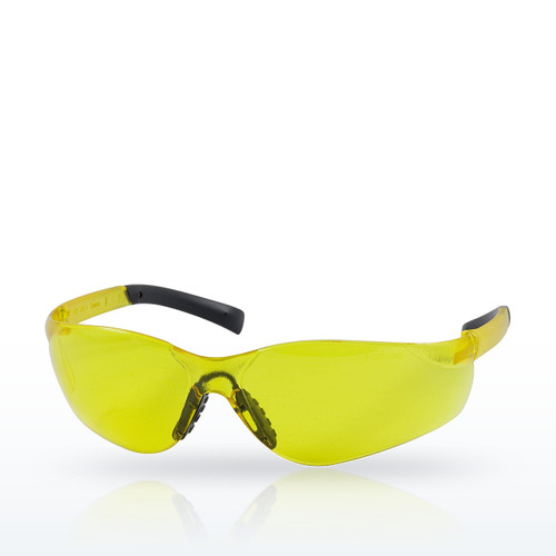 Zenon Z14SN 250-08-5509 Rimless Safety Glasses, Amber Temple