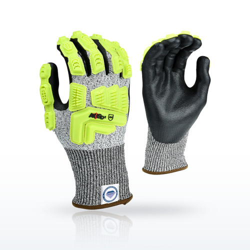 Radians RWGD110 Cut Resistant Gloves, ANSI A4, Nitrile Coated