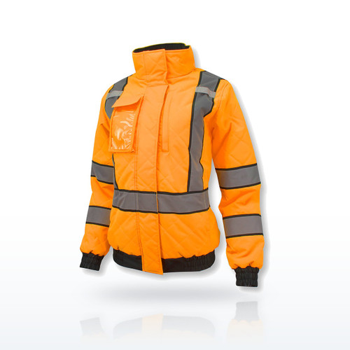 Radians SJ930-3 Women's Class 3 Quilted Bomber Jacket
