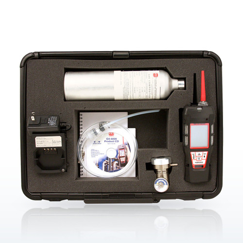 RKI Calibration Kit for GX-6000 – 10 ppm Isobutylene/H2S/CO/LEL/O2, 34 L