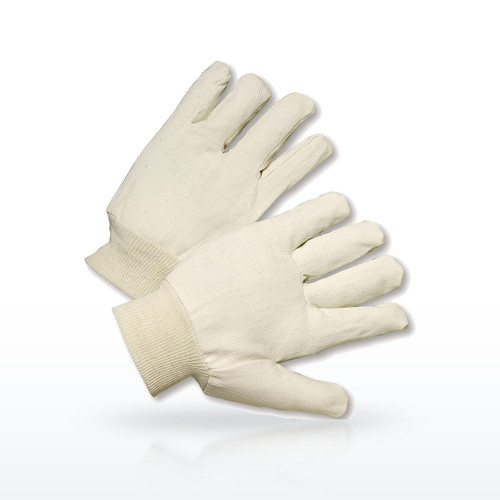 Reversible Polyester/Cotton Canvas Single Palm Glove - Knit Wrist, 708R