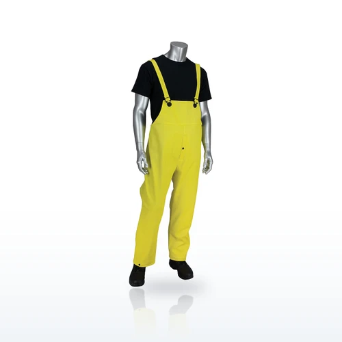 Flex 201-650B Rainwear Clothing Protection, Ribbed PVC Bib Overalls, 0.65 mm