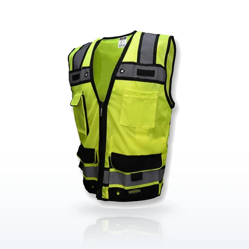 Radians SV65 Hi-Vis Vests, Type R Class 2 Heavy Duty Mesh Surveyor, Zipper