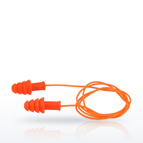 Reusable TPR Corded Ear Plugs - NRR 27 / SNR 33, 267-HPR400C