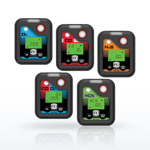 RKI SC-04 Single-Gas Monitor NO2 with Alligator Clip, 73-0073