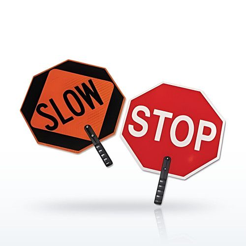 Cortina 3851 Safety Signs, Safety Paddle, STOP/SLOW