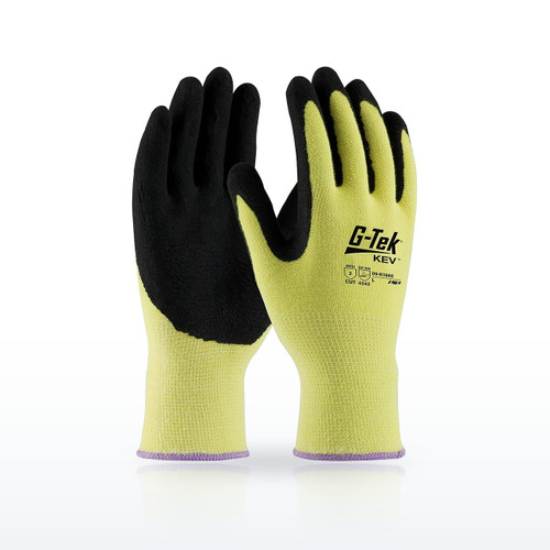 G-Tek KEV 09-K1660 Cut Resistant Gloves, ANSI A2, Seamless Knit A2 Kevlar Glove