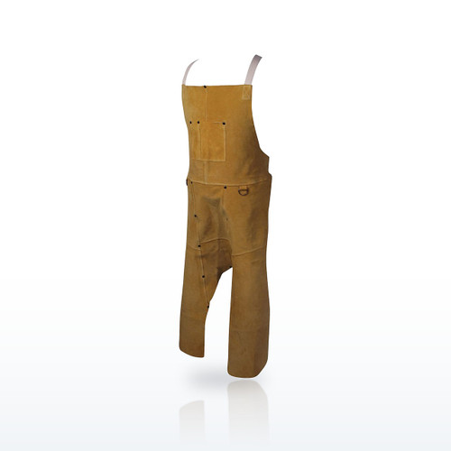 Caiman 3242 Welding Apparel, 42 Boarhide Split Leg Bib Apron