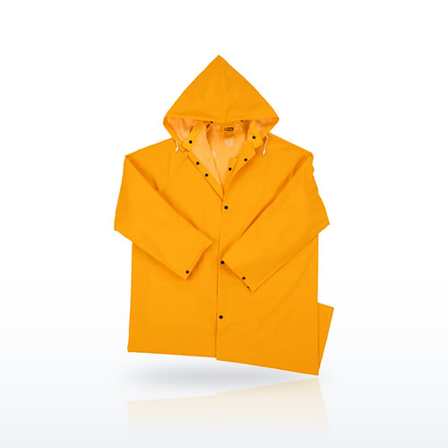 Anchor Brand Rainwear Clothing Protection, 48 in Raincoat, Detachable Hood