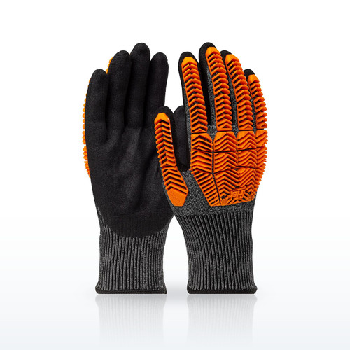 G-Tek PolyKor 16-MPT630 High Dexterity Gloves, ANSI A4, D3O Impact Protection