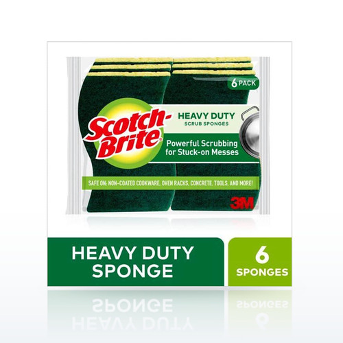 Scotch-Brite Heavy-Duty Scrub Sponge - 6 Pack