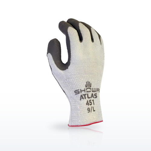 SHOWA 451S-07 Cold Weather Gloves, Natural Rubber Coated, Size 7 (S)