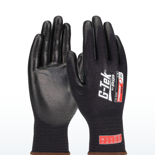 G-Tek PosiGrip MAX 16-828 Cut Resistant Gloves, ANSI A2, Coating on Palm &