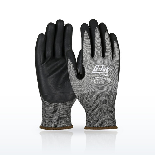 G-Tek PolyKor 16-854 Cut Resistant Gloves, ANSI A4, Seamless Knit Blended Glove