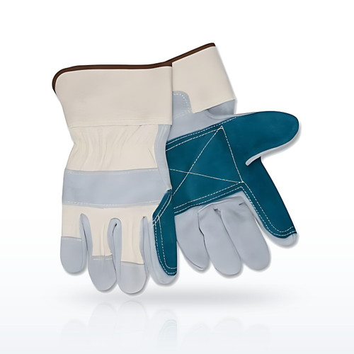 MCR Safety Sidekick 16012LN Leather Palm Gloves, Double Palm