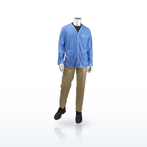 Short ESD Sheer Labcoat, BR8-42NB