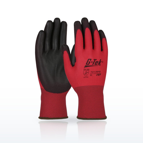 G-Tek 701CRPB Seamless Knit Nylon Glove, ANSI YES