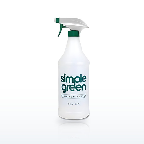 Simple Green® Dilution Spray Bottle, 32 oz, Clear Plastic, Trigger Sprayer