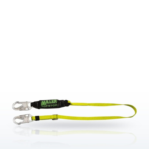 Miller SofStop 910WLS-Z7 Shock-Absorbing Lanyards, Single Leg Web Lanyard