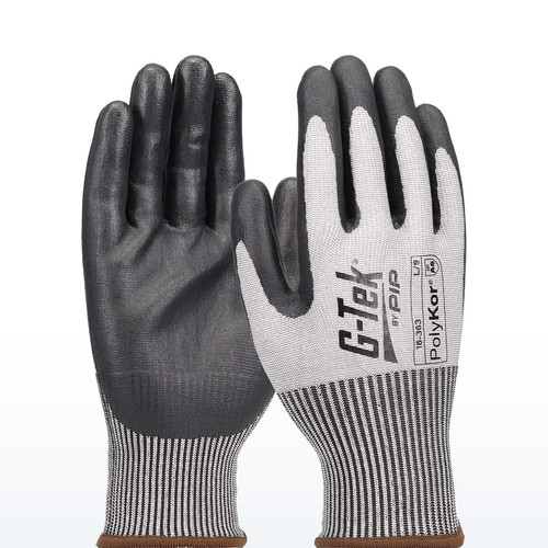 G-Tek PolyKor 16-363 Cut Resistant Gloves, ANSI A6, Seamless Knit Blended Glove
