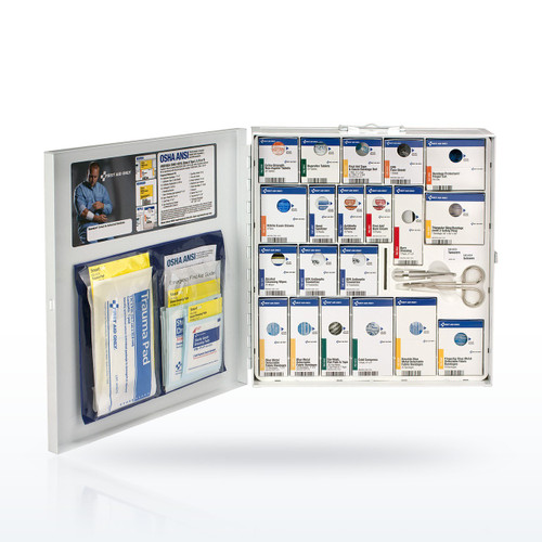 First Aid Only 746005 First Aid Cabinets & Stations, 50 Person Large Metal