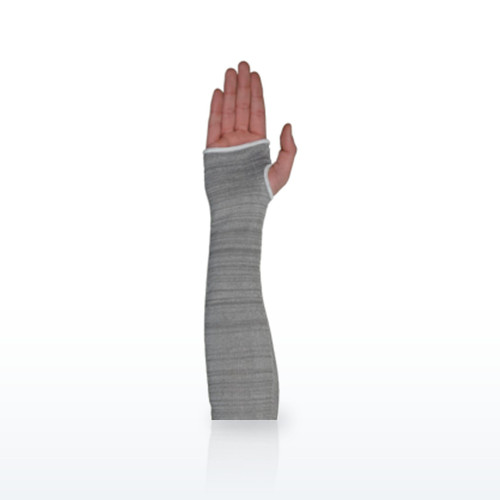 Seamless Knit HPPE Steel/Spun Dyneema Sleeve with Elastic Cuff and Opening