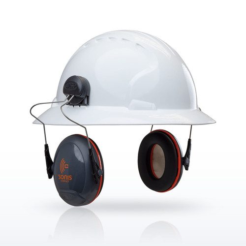 JSP Sonis Compact 262-AEB030-FB Earmuffs, Full Brim Mounted Passive Ear Muff
