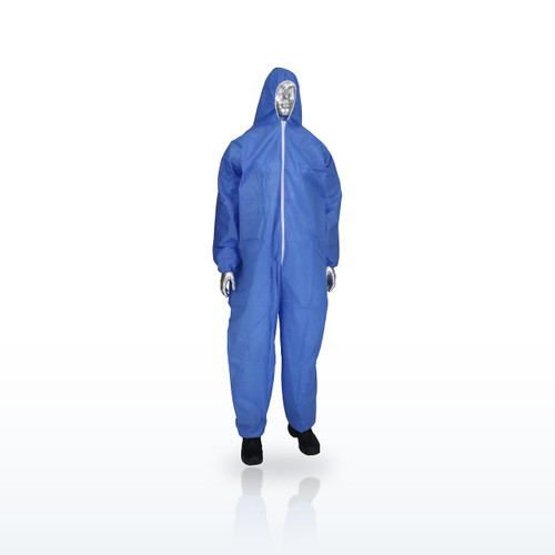 SMS Coverall with Hood Elastic Wrist & Ankle 42 gsm, BC3856