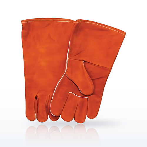 Best Welds 18GC Split Cowhide Kevlar Welding Gloves, Large, Russet