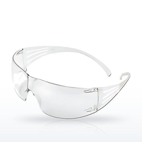 3M SecureFit 200 Series Safety Glasses, Frameless/Wrap-Around, Clear