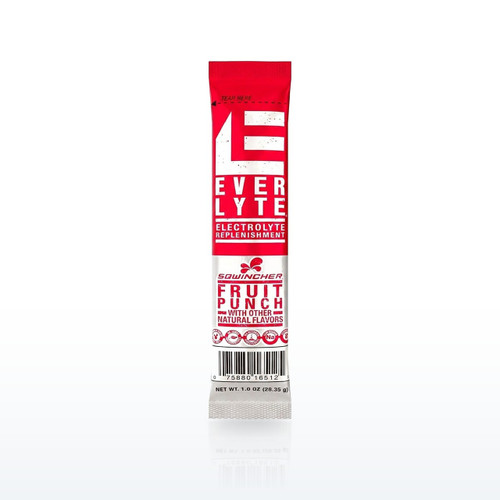 Sqwincher EverLyte Reduced Sugar Electrolyte Mix, Fruit Punch - Case of 100