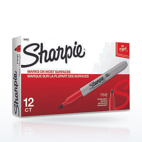 Sharpie® Fine Tip Permanent Marker, Red