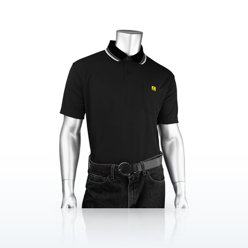 Short Sleeve ESD Polo Shirt, BP801SC-BK