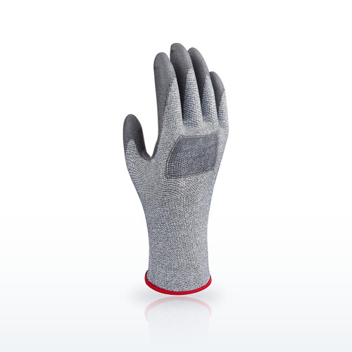 SHOWA 546L-08 546 DURACoil HPPE PU Palm Cut Resistant Gloves, ANSI A3