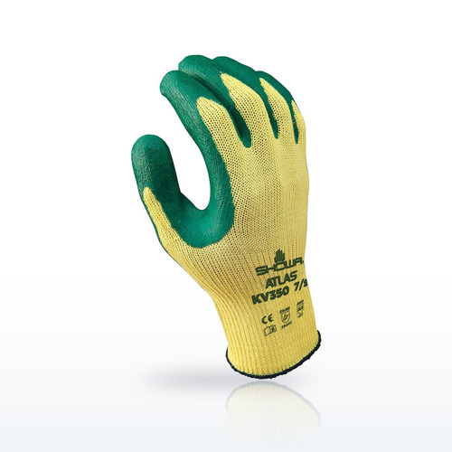 SHOWA KV350XL-10 Cut Resistant Gloves, ANSI A3, Nitrile Coated