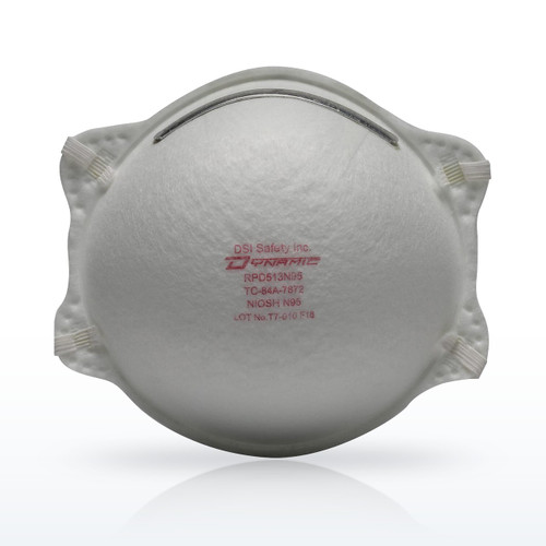 Dynamic 270-RPD513N95 Standard N95 Disposable Respirator, 20 Pack