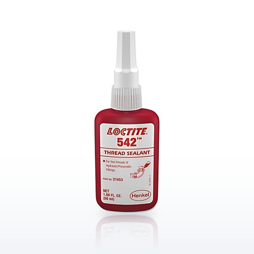 542 Thread Sealant, Fine Threads, 50 mL Bottle, Brown