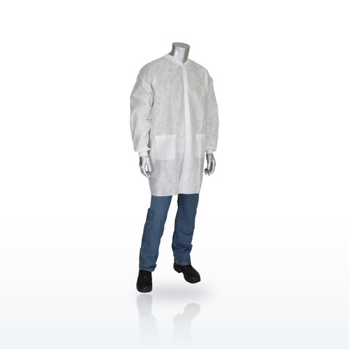 PIP C3828 Lab Coats & Frocks, Standard Weight SBP Lab Coat, Two pockets 37 gsm