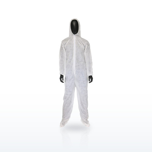 PIP C3859 Coveralls & Overalls, SMS Coverall, Hood & Boot 42 gsm