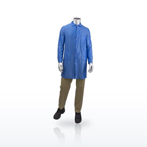 Uniform Technology BR51-44RB Cleanroom Lab Coats & Frocks, StatStar Long ESD Lab
